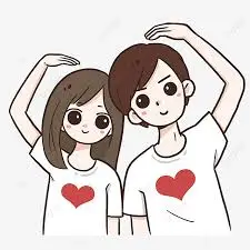cartoon couples dp